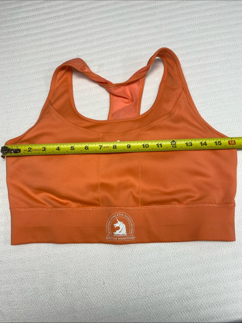 Adidas Sports Bra Racerback Performance Boston Athletic Association Orange 32-34 - Picture 13 of 14